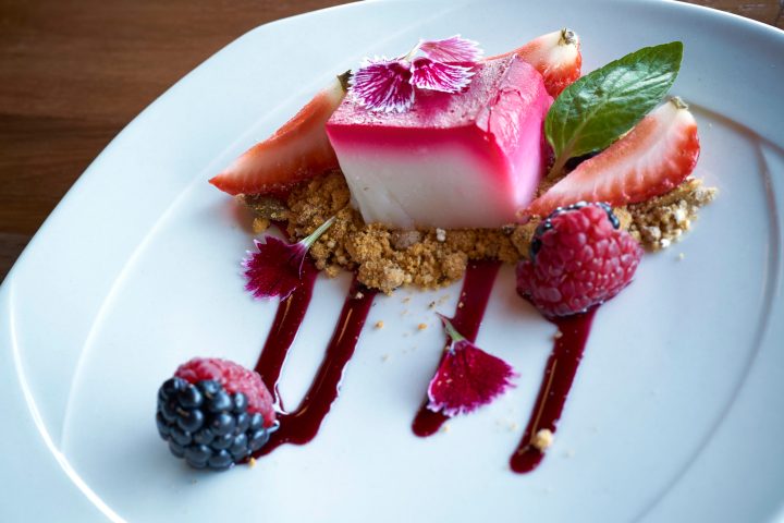 a slice of cake on a plate