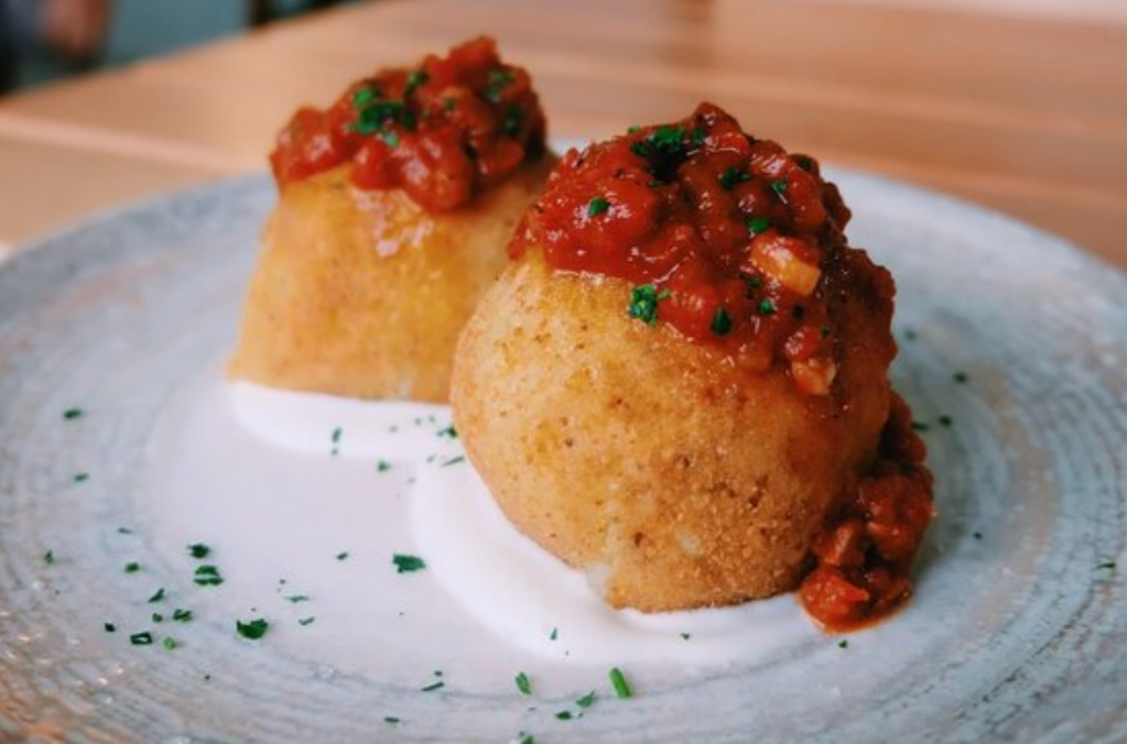 bombas on a plate