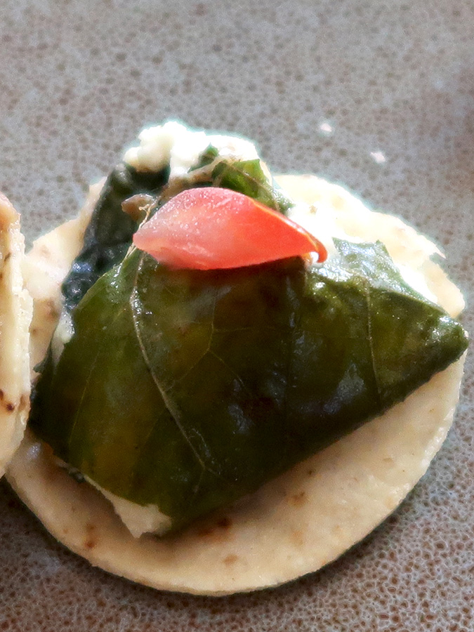 a piece of food