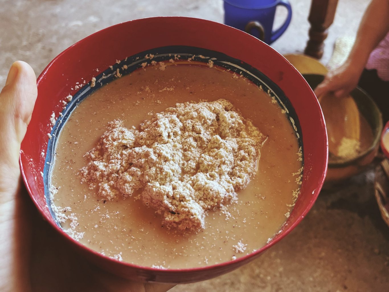 tejate with foam 